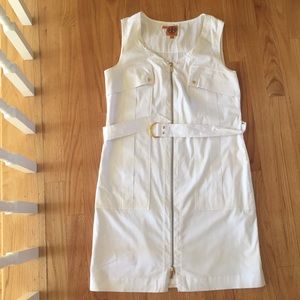 NWOT TORY BURCH white summer dress Sz 8